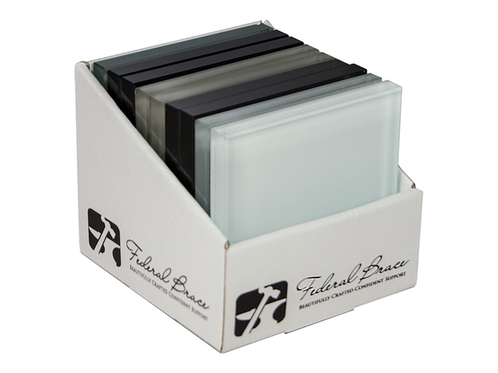 Back Painted Glass Sample Box